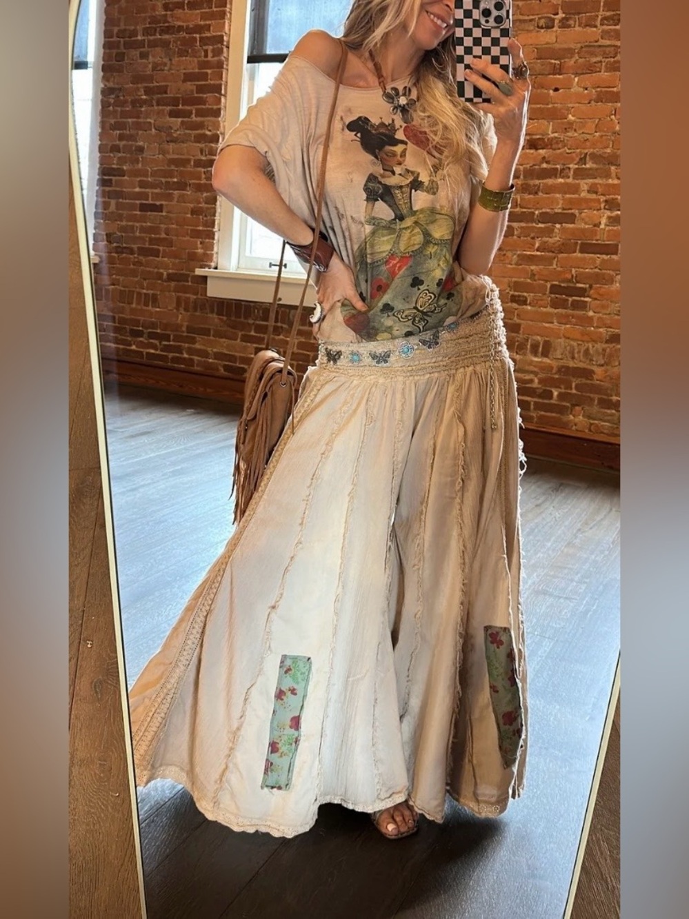 NWT Jaded Gypsy Moonbeam Nomad Wide Leg Pants
